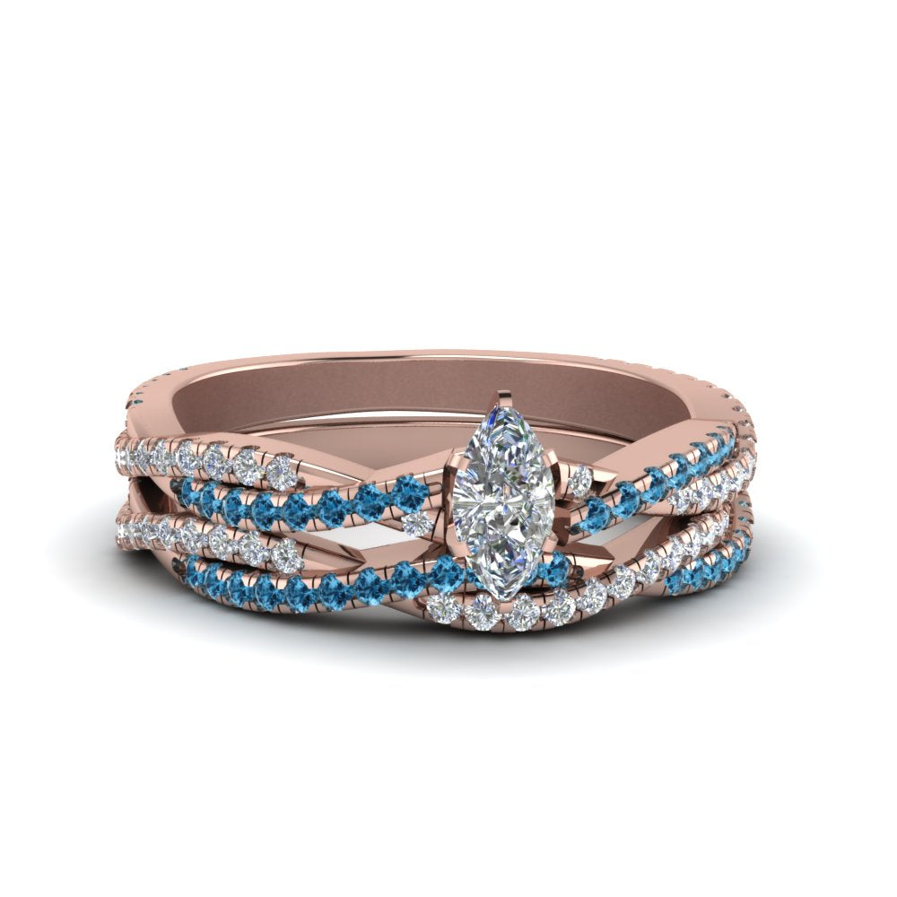 marquise-cut-simple-diamond-twisted-vine-bridal-ring-sets-with-ice-blue-topaz-in-18K-rose-gold-FD8233MQGICBLTO-NL-RG