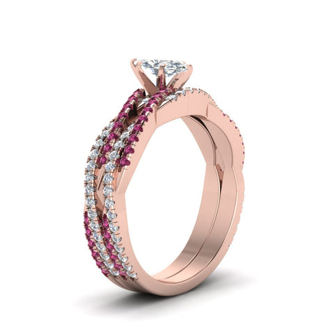 marquise-cut-simple-diamond-twisted-vine-bridal-ring-sets-with-pink-sapphire-in-14K-rose-gold-FD8233MQGSADRPI-NL-RG