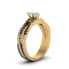 Load image into Gallery viewer, marquise-cut-simple-twisted-vine-bridal-ring-sets-with-black-diamond-in-18K-yellow-gold-FD8233MQGBLACK-NL-YG
