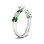 Load image into Gallery viewer, marquise-cut-single-prong-marquise-emerald-engagement-ring-and-band-in-FD9939MQGEMGR-NL-WG
