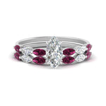 Load image into Gallery viewer, marquise-cut-single-prong-marquise-pink-sapphire-engagement-ring-and-band-in-FD9939MQGSADRPI-NL-WG
