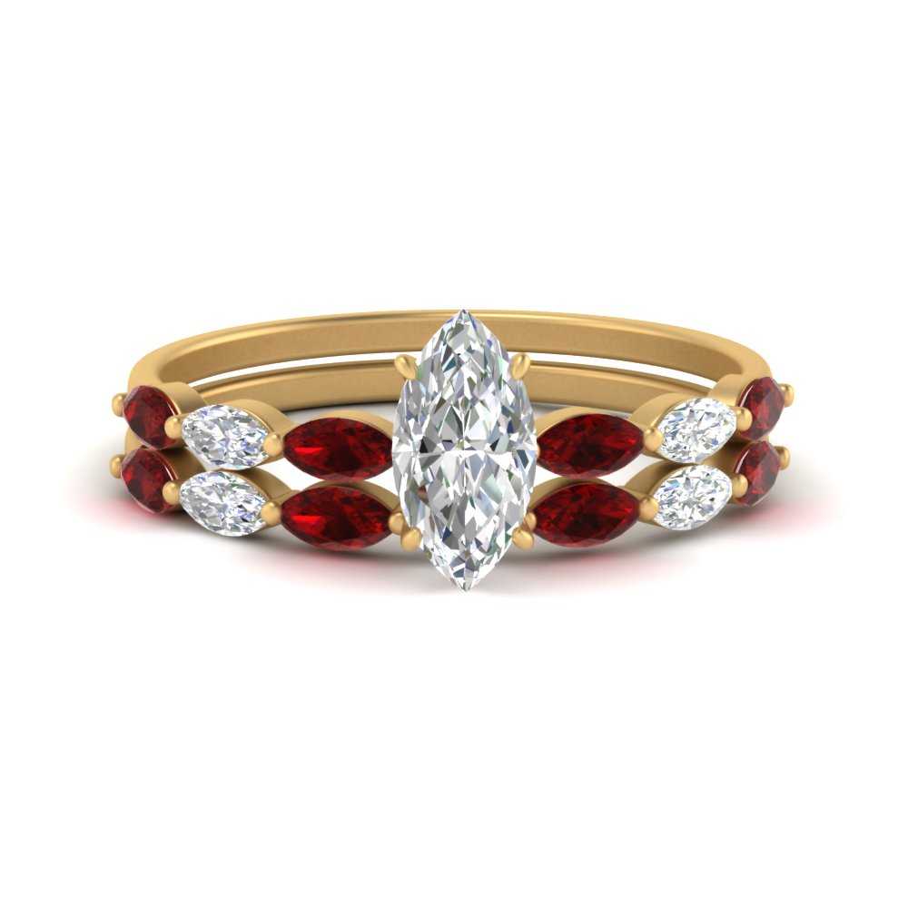 marquise-cut-single-prong-marquise-ruby-engagement-ring-and-band-in-FD9939MQGRUDR-NL-YG