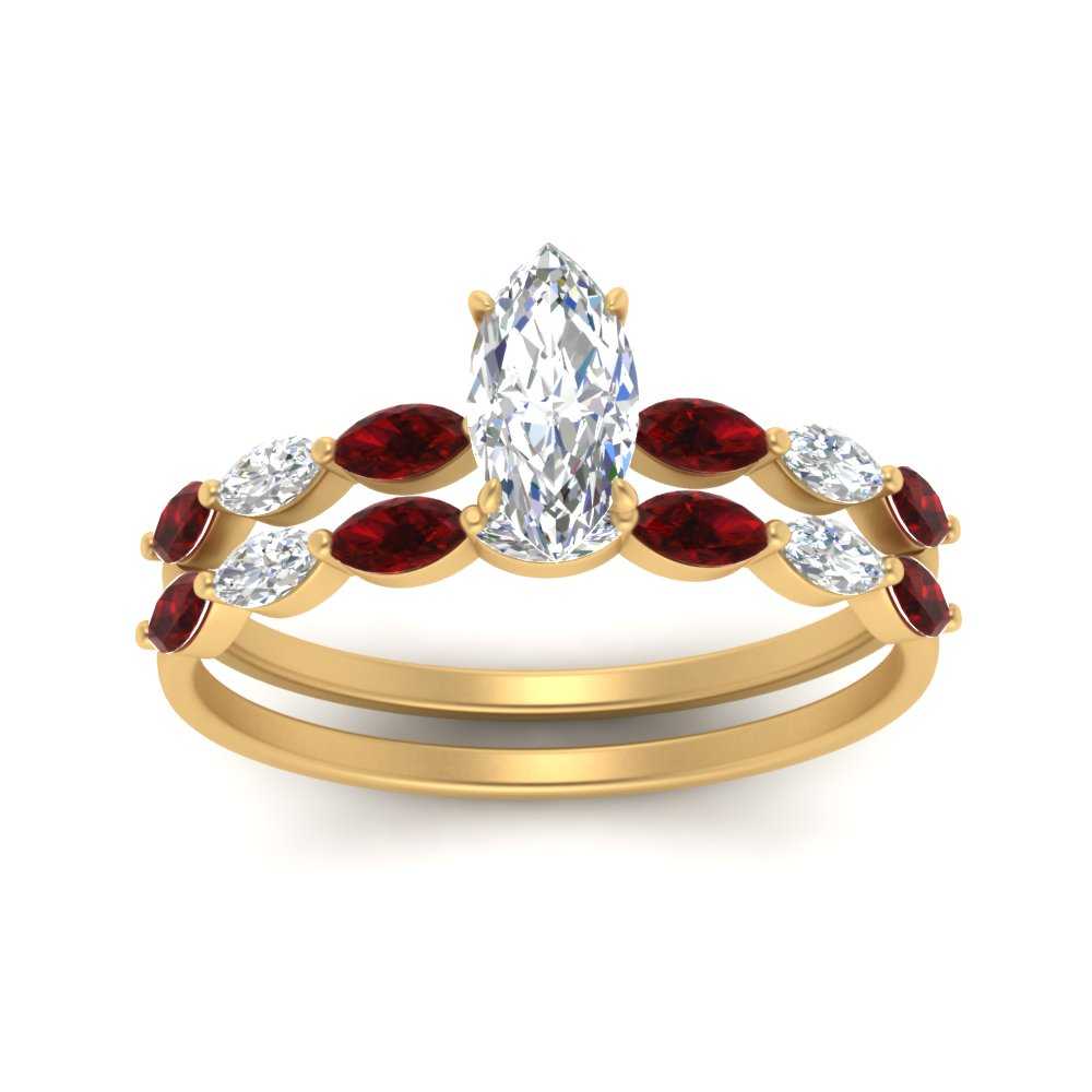 marquise-cut-single-prong-marquise-ruby-engagement-ring-and-band-in-FD9939MQGRUDR-NL-YG