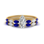 Load image into Gallery viewer, marquise-cut-single-prong-marquise-sapphire-engagement-ring-and-band-in-FD9939MQGSABL-NL-YG
