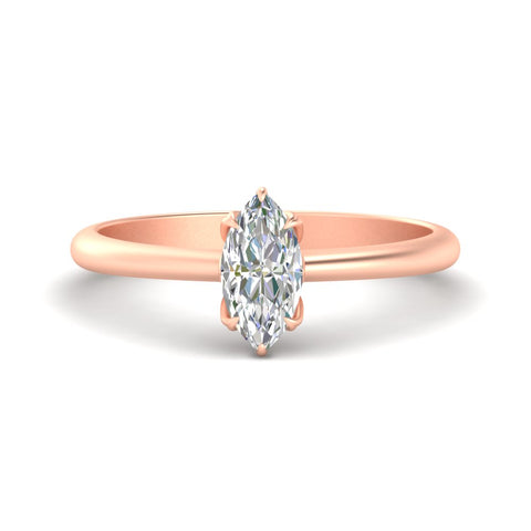 Marquise Shaped Cathedral Ring With Floral Head