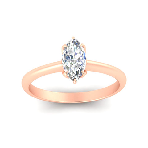 Marquise Shaped Cathedral Ring With Floral Head