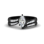 Load image into Gallery viewer, marquise-cut-swirl-channel-diamond-bridal-black-set-in-black-gold-FDENS4028MQ-NL-BG.jpg
