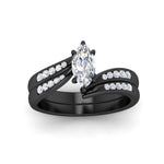 Load image into Gallery viewer, marquise-cut-swirl-channel-diamond-bridal-black-set-in-black-gold-FDENS4028MQ-NL-BG.jpg
