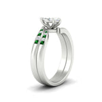 Load image into Gallery viewer, marquise-cut-swirl-channel-diamond-bridal-set-with-emerald-in-white-gold-FDENS4028MQGEMGR-NL-WG.jpg
