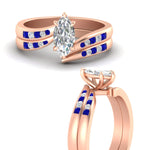 Load image into Gallery viewer, marquise-cut-swirl-channel-diamond-bridal-set-with-sapphire-in-rose-gold-FDENS4028MQGSABL-NL-RG.jpg
