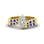 Load image into Gallery viewer, marquise-cut-swirl-channel-diamond-bridal-set-with-sapphire-in-yellow-gold-FDENS4028MQGSABL-NL-YG.jpg
