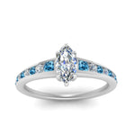 Load image into Gallery viewer, marquise-cut-swirl-engraved-channel-accent-diamond-engagement-ring-with-blue-topaz-in-FD122866MQRGICBLTO-NL-WG
