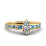 Load image into Gallery viewer, marquise-cut-swirl-engraved-channel-accent-diamond-engagement-ring-with-blue-topaz-in-FD122866MQRGICBLTO-NL-YG
