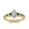 Load image into Gallery viewer, marquise-cut-swirl-engraved-channel-accent-diamond-engagement-ring-with-emerald-in-FD122866MQRGEMGR-NL-YG