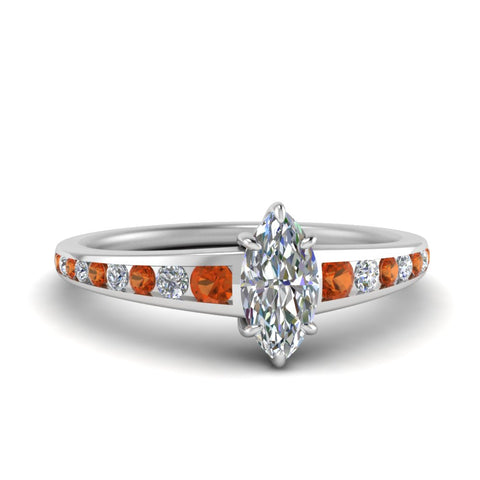 marquise-cut-swirl-engraved-channel-accent-diamond-engagement-ring-with-orange-sapphire-in-FD122866MQRGSAOR-NL-WG