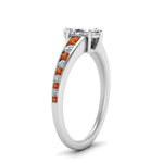 Load image into Gallery viewer, marquise-cut-swirl-engraved-channel-accent-diamond-engagement-ring-with-orange-sapphire-in-FD122866MQRGSAOR-NL-WG
