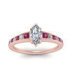 Load image into Gallery viewer, marquise-cut-swirl-engraved-channel-accent-diamond-engagement-ring-with-pink-sapphire-in-FD122866MQRGSADRPI-NL-RG
