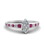 Load image into Gallery viewer, marquise-cut-swirl-engraved-channel-accent-diamond-engagement-ring-with-pink-sapphire-in-FD122866MQRGSADRPI-NL-WG

