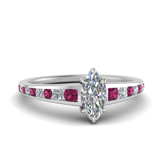 marquise-cut-swirl-engraved-channel-accent-diamond-engagement-ring-with-pink-sapphire-in-FD122866MQRGSADRPI-NL-WG