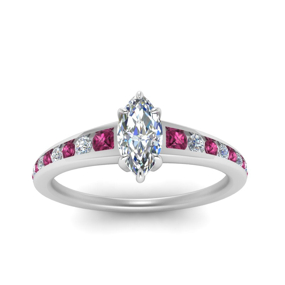 marquise-cut-swirl-engraved-channel-accent-diamond-engagement-ring-with-pink-sapphire-in-FD122866MQRGSADRPI-NL-WG