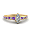 Load image into Gallery viewer, marquise-cut-swirl-engraved-channel-accent-diamond-engagement-ring-with-purple-topaz-in-FD122866MQRGVITO-NL-YG