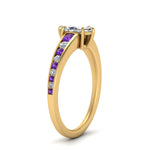 Load image into Gallery viewer, marquise-cut-swirl-engraved-channel-accent-diamond-engagement-ring-with-purple-topaz-in-FD122866MQRGVITO-NL-YG
