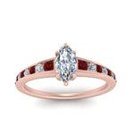 Load image into Gallery viewer, marquise-cut-swirl-engraved-channel-accent-diamond-engagement-ring-with-ruby-in-FD122866MQRGRUDR-NL-RG
