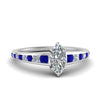 Load image into Gallery viewer, marquise-cut-swirl-engraved-channel-accent-diamond-engagement-ring-with-sapphire-in-FD122866MQRGSABL-NL-WG