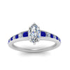 Load image into Gallery viewer, marquise-cut-swirl-engraved-channel-accent-diamond-engagement-ring-with-sapphire-in-FD122866MQRGSABL-NL-WG