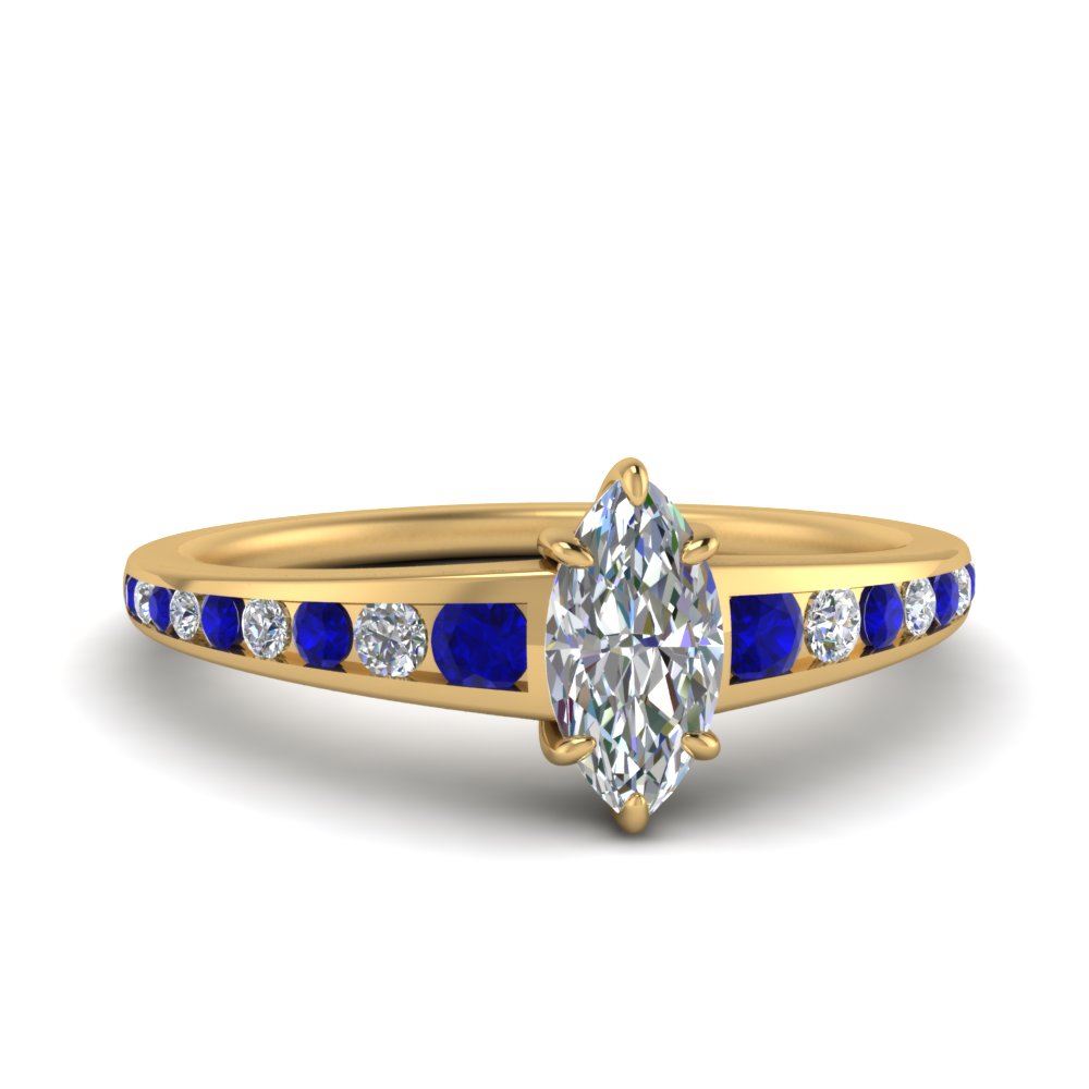 marquise-cut-swirl-engraved-channel-accent-diamond-engagement-ring-with-sapphire-in-FD122866MQRGSABL-NL-YG