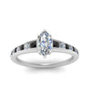 Load image into Gallery viewer, marquise-cut-swirl-engraved-channel-accent-engagement-ring-with-black-diamond-in-FD122866MQRGBLACK-NL-WG