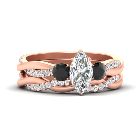 marquise-cut-three-stone-twisted-black-diamond-wedding-band-in-rose-gold-fdens3301mqgblacksleep-nl-rg.jpg