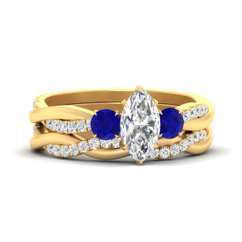 marquise-cut-three-stone-twisted-sapphire-wedding-band-in-yellow-gold-fdens3301mqgsablsleep-nl-yg.jpg