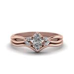 Load image into Gallery viewer, marquise-cut-twisted-diamond-ring-with-matching-curved-band-in-14K-rose-gold-FD8300MQ-NL-RG.jpg
