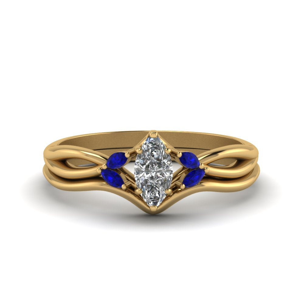 marquise-cut-twisted-diamond-ring-with-matching-curved-band-with-blue-sapphire-in-14K-yellow-gold-FD8300MQGSABL-NL-YG.jpg
