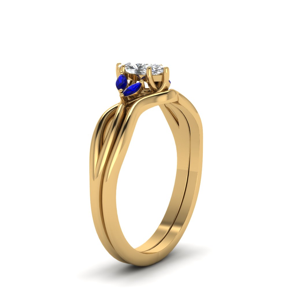 marquise-cut-twisted-diamond-ring-with-matching-curved-band-with-blue-sapphire-in-14K-yellow-gold-FD8300MQGSABL-NL-YG.jpg