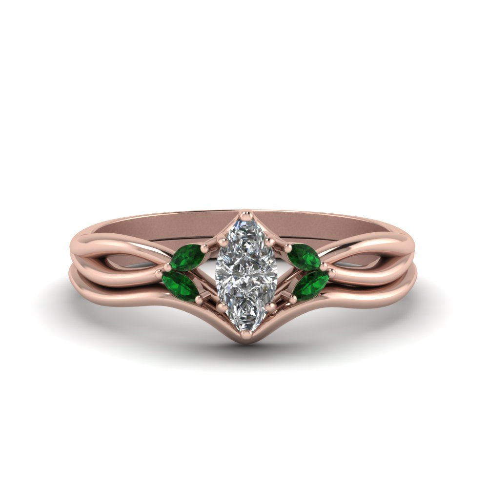 marquise-cut-twisted-diamond-ring-with-matching-curved-band-with-emerald-in-14K-rose-gold-FD8300MQGEMGR-NL-RG.jpg