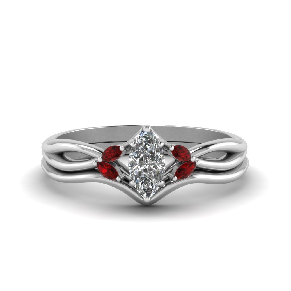 marquise-cut-twisted-diamond-ring-with-matching-curved-band-with-ruby-in-14K-white-gold-FD8300MQGRUDR-NL-WG.jpg