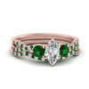 Load image into Gallery viewer, marquise-cut-twisted-floral-prong-emerald-wedding-set-in-rose-gold-FD10257MQGEMGR-NL-RG_62cca03c-a8a7-40e5-a472-e9101cff8302?v=1756360138