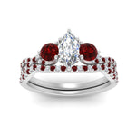 Load image into Gallery viewer, marquise-cut-twisted-floral-prong-ruby-wedding-set-in-white-gold-FD10257MQGRUDR-ANGLE5-NL-WG?v=1756360006
