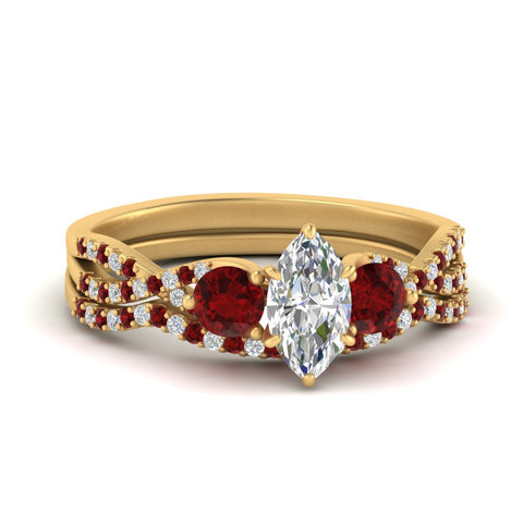 marquise-cut-twisted-floral-prong-ruby-wedding-set-in-yellow-gold-FD10257MQGRUDR-NL-YG?v=1756360005