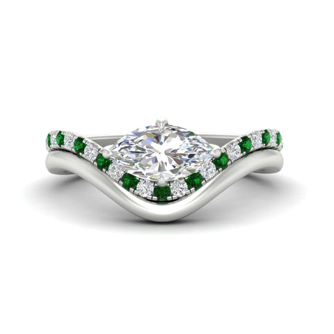 marquise-cut-twisted-pave-emerald-ring-with-curved-plain-band-in-white-gold-fdens11617mqgemgrsleep-nl-wg.jpg