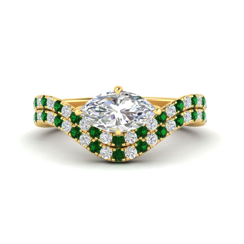 marquise-cut-twisted-pave-engagement-ring-with-curved-emerald-band-in-yellow-gold-fdens11617mqgemgrsleep-nl-yg.jpg