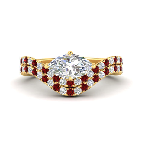 marquise-cut-twisted-pave-engagement-ring-with-curved-ruby-band-in-yellow-gold-fdens11617mqgrudrsleep-nl-yg.jpg