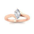 Thumbnail 11 - Marquise Cut Twisted Shank Solitaire Engagement Ring