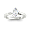 Load image into Gallery viewer, Marquise Cut Twisted Shank Solitaire Engagement Ring