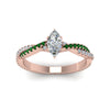 Load image into Gallery viewer, marquise-cut-twisted-vine-diamond-engagement-ring-for-women-with-emerald-in-14K-rose-gold-FD8233MQRGEMGR-NL-RG.jpg