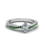 Load image into Gallery viewer, marquise-cut-twisted-vine-diamond-engagement-ring-for-women-with-emerald-in-14K-white-gold-FD8233MQRGEMGR-NL-WG.jpg
