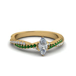Load image into Gallery viewer, marquise-cut-twisted-vine-diamond-engagement-ring-for-women-with-emerald-in-14K-yellow-gold-FD8233MQRGEMGR-NL-YG.jpg
