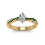 Load image into Gallery viewer, marquise-cut-twisted-vine-diamond-engagement-ring-for-women-with-emerald-in-14K-yellow-gold-FD8233MQRGEMGR-NL-YG.jpg
